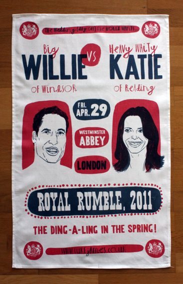 royal wedding tea towel. UNOFFICIAL Royal Wedding Tea