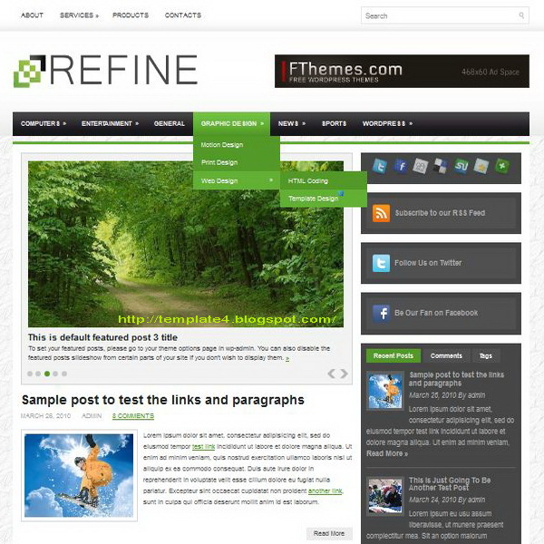 Refine WordPress Theme