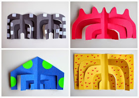 Easy kids art project- how to cut Calder-inspired sculptures