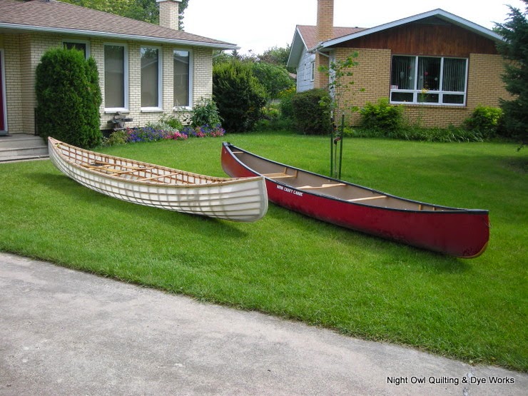 night owl quilting & dye works: skin on frame canoe