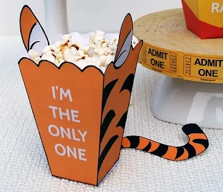 Tigger: Cajas para Popcorn para Imprimir Gratis.