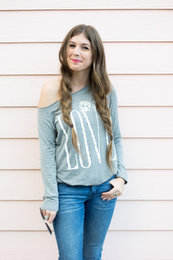 Casual Valentines Day Look by Charleston fashion blogger Kelsey of Chasing Cinderella