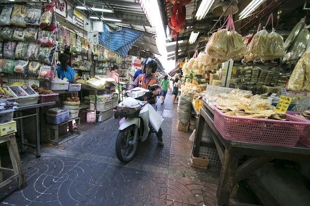 Mercato alimentare-Chinatown-Bangkok