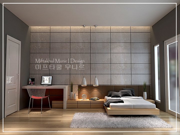 desain interior rumah desain kamar  tidur minimalis  modern