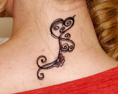 Back Of Neck Tattoo Designs For Women