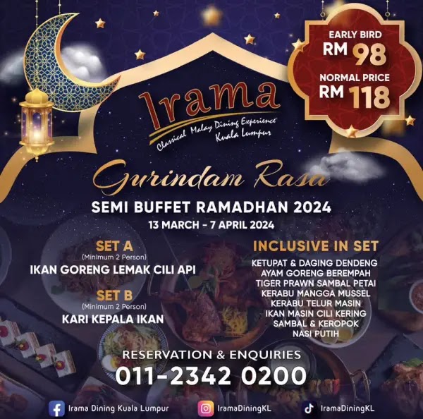 Poster Buffet Ramadhan 2024 di Irama Dining