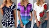 10 Best Short Sleeve Button Front Print Blouse Tops - Summer Women’s Outfit