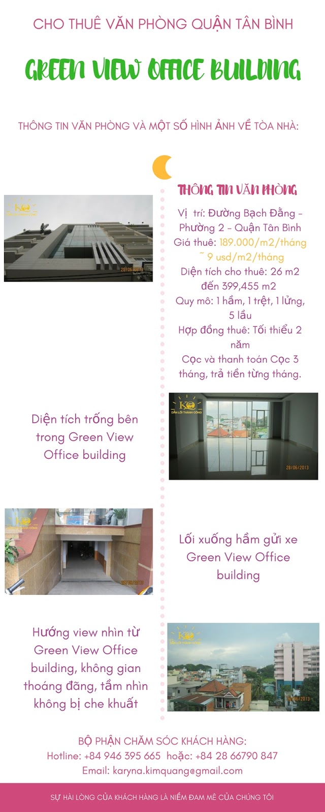 Cho thuê văn phòng quận Tân Bình Green View Office building