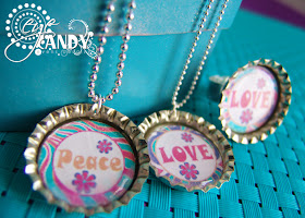 peace party necklaces, peace party favors