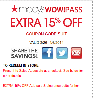 macys coupons