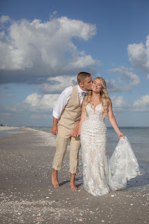 Casa Ybel Beach Wedding Bride and groom