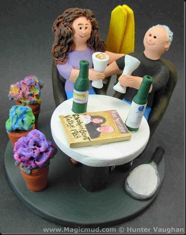 40th Wedding Anniversary Cake Topper they still love to sit with each other