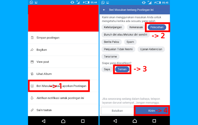 Cara Melaporkan Postingan Facebook