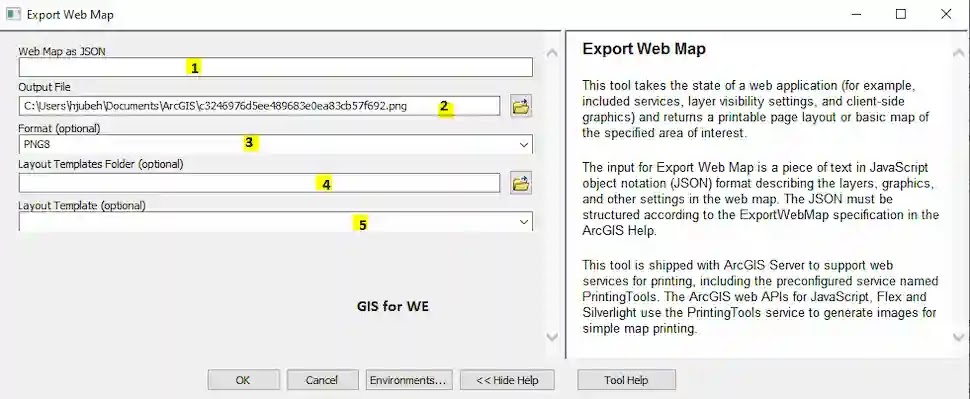 Export Web Map, Get Layout Templates Info, MXD to Web map and Sign In To Portal