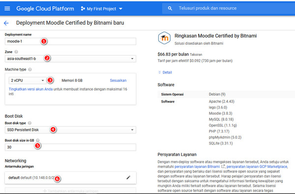 Cara Install Moodle di Google Cloud Platform