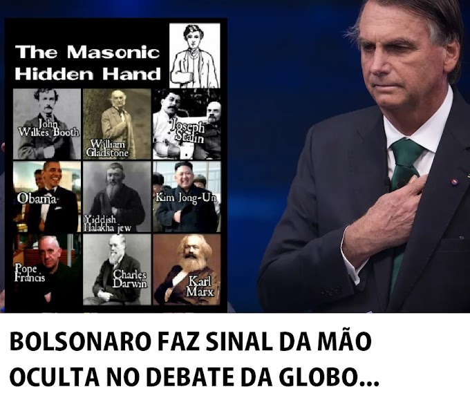 Bolsonaro faz gesto da mão oculta no debate da Globo