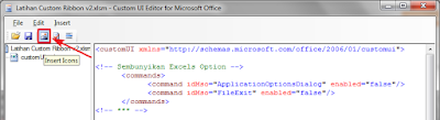 Insert icons Custom UI Editor