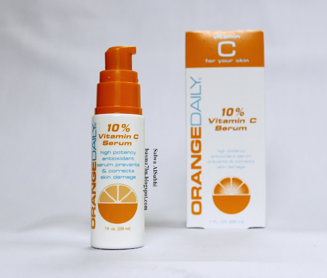 سيروم فيتامين سي 10% من أورنج ديلي  | Orange Daily 10% Vitamin C Serum ، مدونات الجمال ، منتجات جربتها ، العناية بالبشرة ، عناية ، ريفيو ، مدونة بسمة حلم ، basma7lm