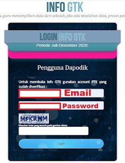 Username dan Password Info GTK