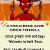 A man dies and goes to Hell
