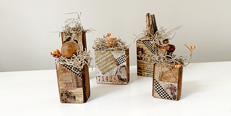 Vintage Scrap Book Pumpkins