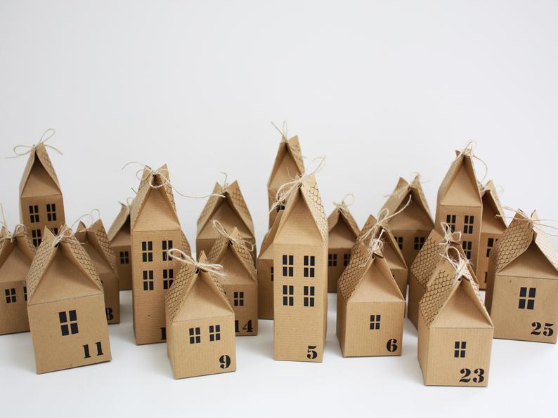 brown paper houses