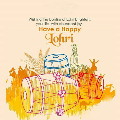 HD Greeting For Lohri Festival Wishes