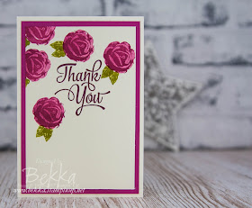 Icing On The Cake Thank You Note Card Set featuring Stampin' Up! UK Icing On The Cake Stamps which you can buy here.