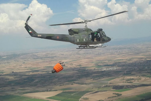 AERONAUTICA: INTENSA ATTIVITÀ ANTINCENDIO IN SICILIA PER L'80° CENTRO SAR