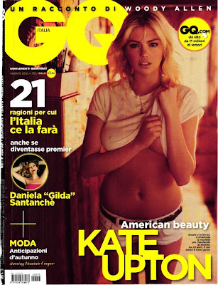 Kate Upton braless pokies, panties for GQ Italy magazine photoshoot - pic 1