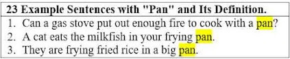 23 Example Sentences with "Pan" and Its Definition.