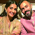 Bollywood actress Sonam Kapoor & Anand Ahuja match steps during Mehendi