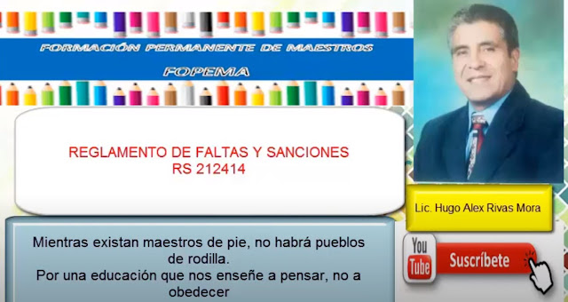 reglamento de faltas y sanciones del magisterio boliviano.