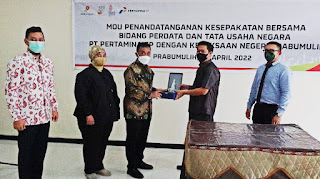 Tanda Tangani MoU, Pertamina Zona 4 Perkuat Kerja Sama dengan Kejari Prabumulih