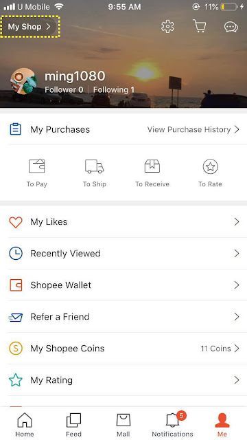 Shopee My Shop