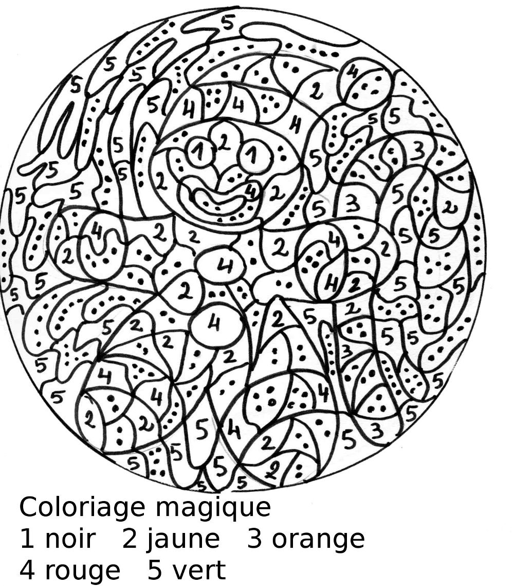 Coloriage magique le bonhomme en pain d épices au sucre d orge