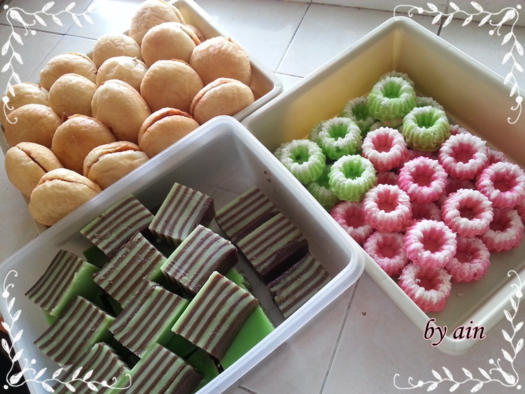 Resepi Kehidupanku: kuih lapis pandan coklat