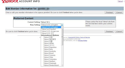 How To Change Yahoo Language Country Preferred Content Yahoo