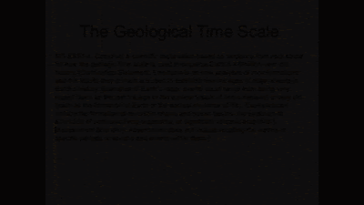 slide show age of the Earth