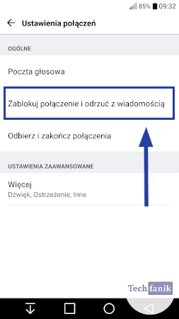 Ustawienia połączeń w LG