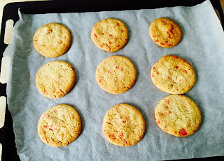 Cookies aux pralines roses