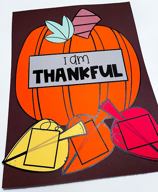 Looking for easy prep November Thanksgiving crafts and activities?!  This resource contains anchor charts, comprehension posters, worksheets, and crafts.  These fun activities are perfect for the story I Am Thankful!