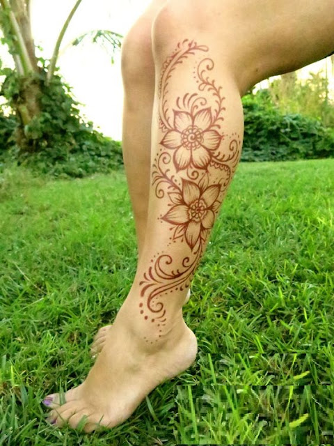 New Mehndi Designs For Legs