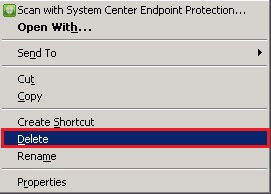 eliminar un archivo .ldf desde el explorador de windows