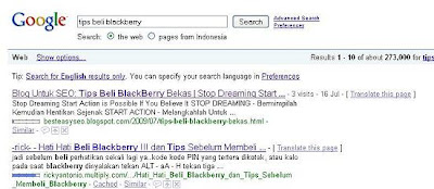 cepat terindex google masuk ranking 10 besar google