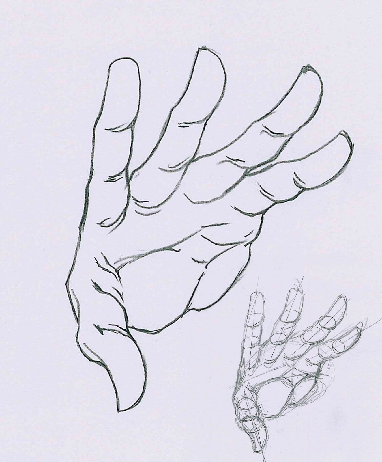e per la testa disegno la mano e fosse umana ricordo che sto prendendo in esame un mecha umanoide