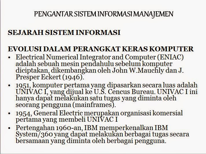 PENGANTAR SISTEM INFORMASI PTT ~ ARCHIVES BLOG