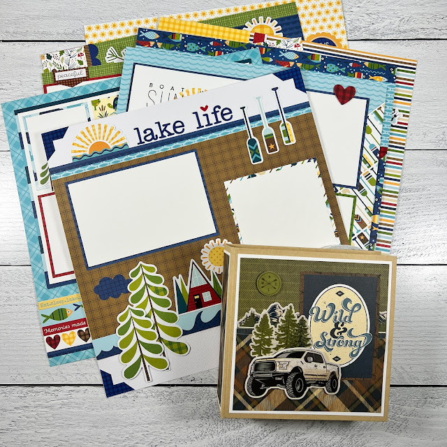 Outdoor Mini Album & 12x12 Lake Life Scrapbook Pages by Artsy Albums