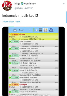 info gempa terkini