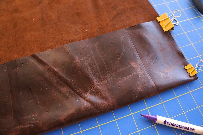 Leather Tool Roll Bag Tutorial